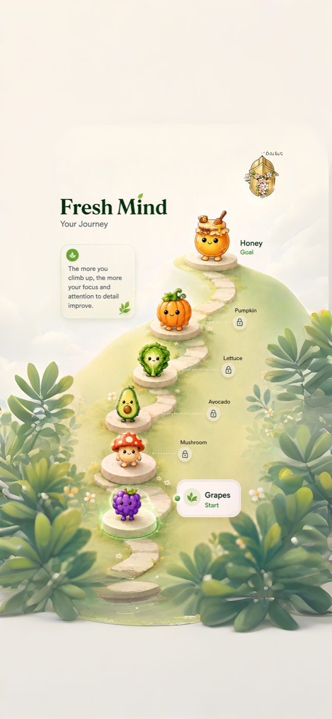 Fresh Mind garden journey artwork