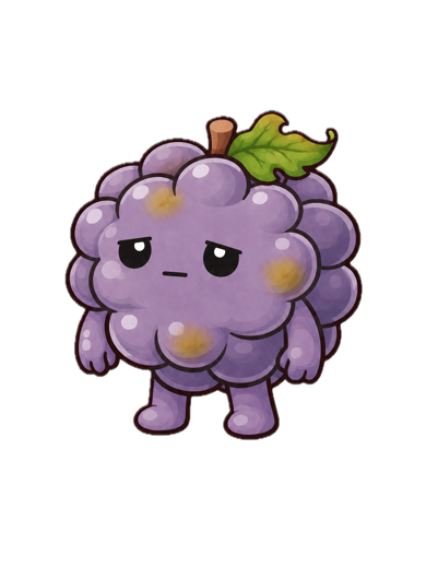 Warning grape character